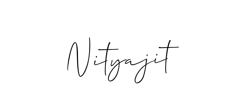 Use a signature maker to create a handwritten signature online. With this signature software, you can design (Allison_Script) your own signature for name Nityajit. Nityajit signature style 2 images and pictures png