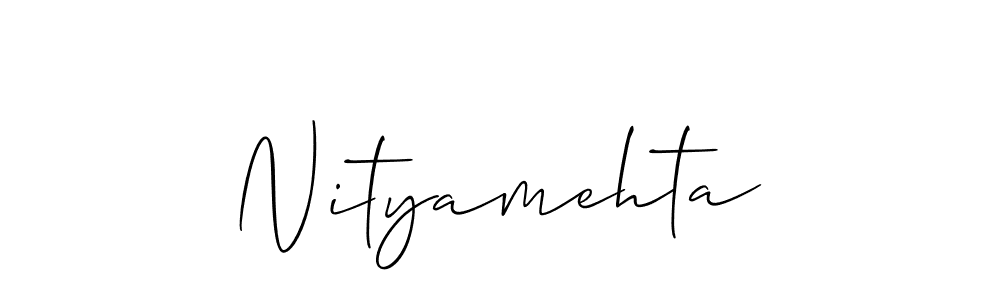 Nityamehta stylish signature style. Best Handwritten Sign (Allison_Script) for my name. Handwritten Signature Collection Ideas for my name Nityamehta. Nityamehta signature style 2 images and pictures png
