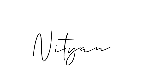 Nityan stylish signature style. Best Handwritten Sign (Allison_Script) for my name. Handwritten Signature Collection Ideas for my name Nityan. Nityan signature style 2 images and pictures png