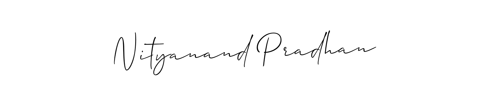 Similarly Allison_Script is the best handwritten signature design. Signature creator online .You can use it as an online autograph creator for name Nityanand Pradhan. Nityanand Pradhan signature style 2 images and pictures png