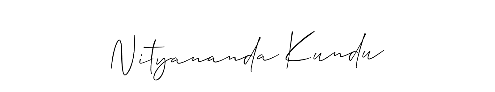 Similarly Allison_Script is the best handwritten signature design. Signature creator online .You can use it as an online autograph creator for name Nityananda Kundu. Nityananda Kundu signature style 2 images and pictures png