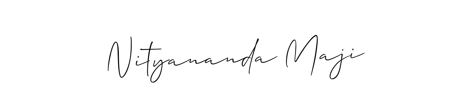 Design your own signature with our free online signature maker. With this signature software, you can create a handwritten (Allison_Script) signature for name Nityananda Maji. Nityananda Maji signature style 2 images and pictures png