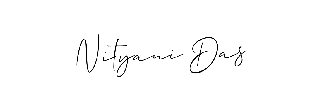 Also we have Nityani Das name is the best signature style. Create professional handwritten signature collection using Allison_Script autograph style. Nityani Das signature style 2 images and pictures png