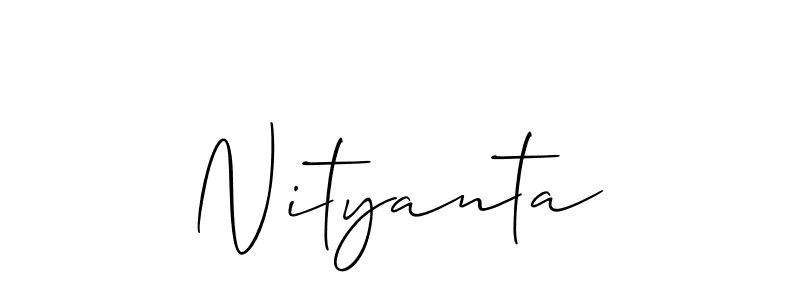 Allison_Script is a professional signature style that is perfect for those who want to add a touch of class to their signature. It is also a great choice for those who want to make their signature more unique. Get Nityanta name to fancy signature for free. Nityanta signature style 2 images and pictures png