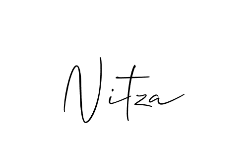 Create a beautiful signature design for name Nitza. With this signature (Allison_Script) fonts, you can make a handwritten signature for free. Nitza signature style 2 images and pictures png