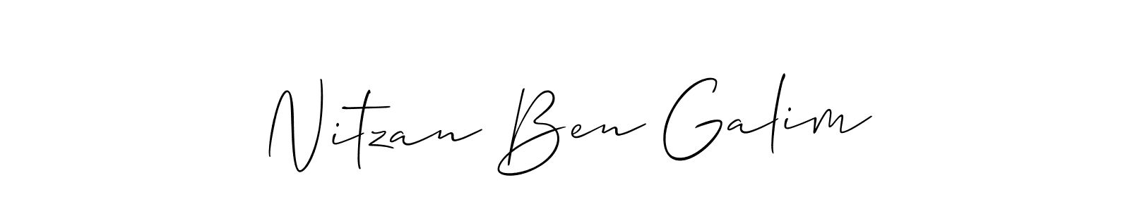 See photos of Nitzan Ben Galim official signature by Spectra . Check more albums & portfolios. Read reviews & check more about Allison_Script font. Nitzan Ben Galim signature style 2 images and pictures png