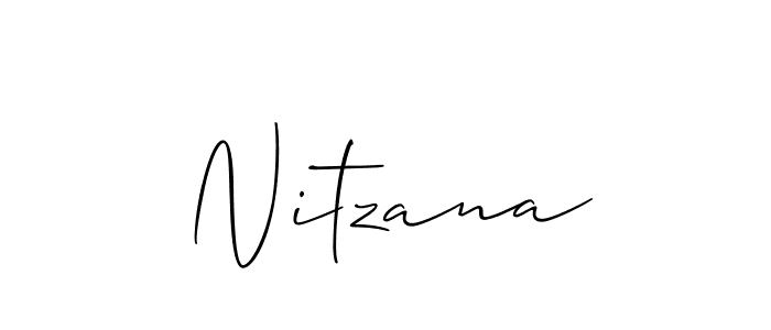 You should practise on your own different ways (Allison_Script) to write your name (Nitzana) in signature. don't let someone else do it for you. Nitzana signature style 2 images and pictures png