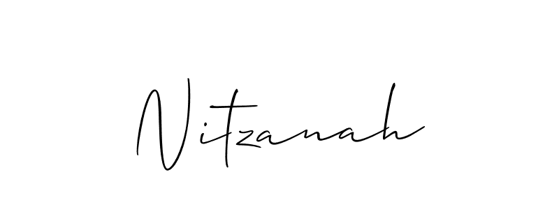 Also we have Nitzanah name is the best signature style. Create professional handwritten signature collection using Allison_Script autograph style. Nitzanah signature style 2 images and pictures png