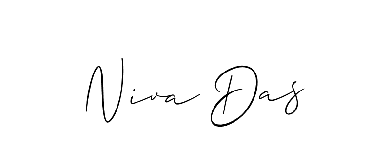 Niva Das stylish signature style. Best Handwritten Sign (Allison_Script) for my name. Handwritten Signature Collection Ideas for my name Niva Das. Niva Das signature style 2 images and pictures png