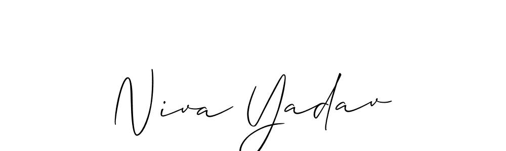 Check out images of Autograph of Niva Yadav name. Actor Niva Yadav Signature Style. Allison_Script is a professional sign style online. Niva Yadav signature style 2 images and pictures png