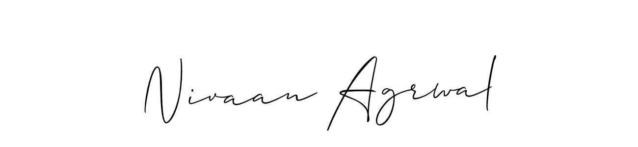 Similarly Allison_Script is the best handwritten signature design. Signature creator online .You can use it as an online autograph creator for name Nivaan Agrwal. Nivaan Agrwal signature style 2 images and pictures png