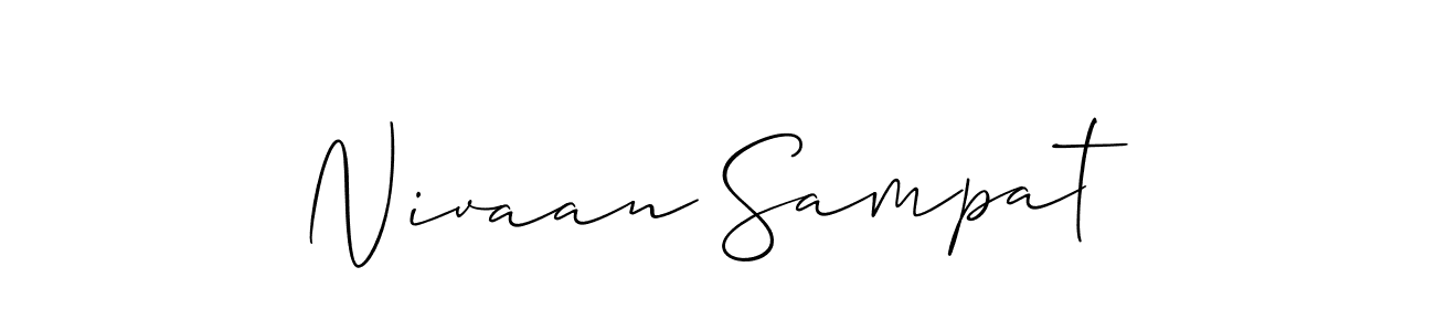 This is the best signature style for the Nivaan Sampat name. Also you like these signature font (Allison_Script). Mix name signature. Nivaan Sampat signature style 2 images and pictures png