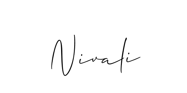 Also You can easily find your signature by using the search form. We will create Nivali name handwritten signature images for you free of cost using Allison_Script sign style. Nivali signature style 2 images and pictures png