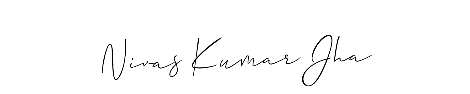 Best and Professional Signature Style for Nivas Kumar Jha. Allison_Script Best Signature Style Collection. Nivas Kumar Jha signature style 2 images and pictures png