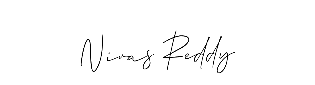 The best way (Allison_Script) to make a short signature is to pick only two or three words in your name. The name Nivas Reddy include a total of six letters. For converting this name. Nivas Reddy signature style 2 images and pictures png