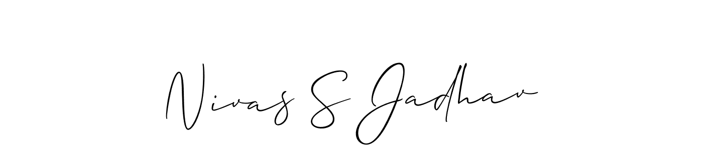 Here are the top 10 professional signature styles for the name Nivas S Jadhav. These are the best autograph styles you can use for your name. Nivas S Jadhav signature style 2 images and pictures png