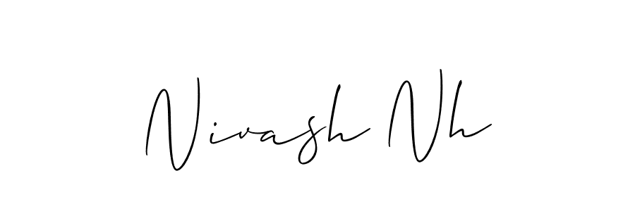 Allison_Script is a professional signature style that is perfect for those who want to add a touch of class to their signature. It is also a great choice for those who want to make their signature more unique. Get Nivash Nh name to fancy signature for free. Nivash Nh signature style 2 images and pictures png