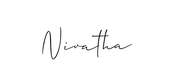 Make a beautiful signature design for name Nivatha. Use this online signature maker to create a handwritten signature for free. Nivatha signature style 2 images and pictures png