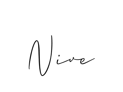 How to Draw Nive signature style? Allison_Script is a latest design signature styles for name Nive. Nive signature style 2 images and pictures png