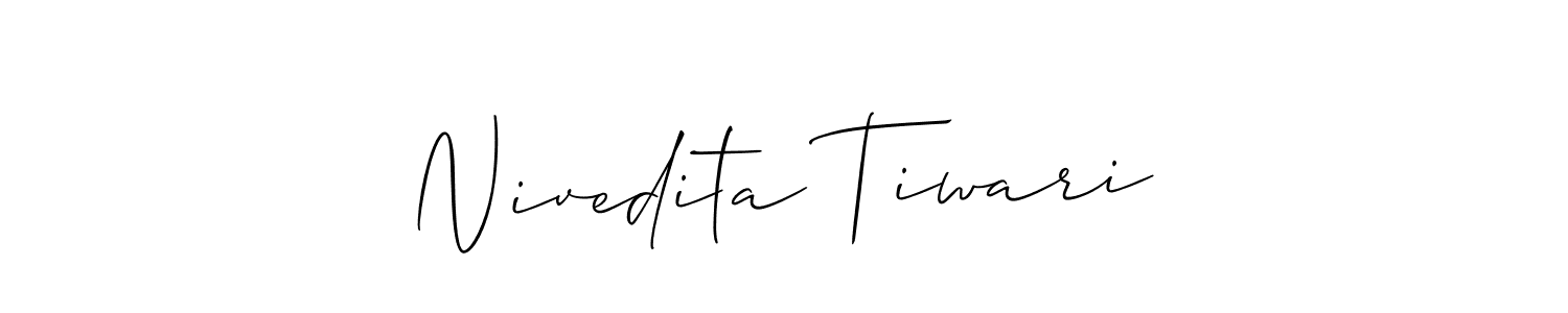 Make a short Nivedita Tiwari signature style. Manage your documents anywhere anytime using Allison_Script. Create and add eSignatures, submit forms, share and send files easily. Nivedita Tiwari signature style 2 images and pictures png