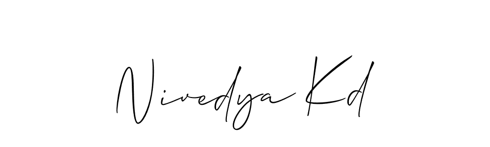 Once you've used our free online signature maker to create your best signature Allison_Script style, it's time to enjoy all of the benefits that Nivedya Kd name signing documents. Nivedya Kd signature style 2 images and pictures png