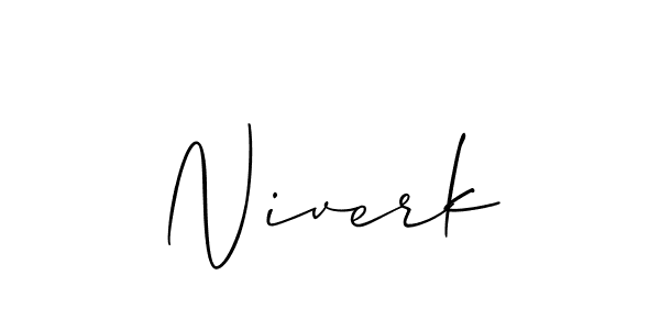 Similarly Allison_Script is the best handwritten signature design. Signature creator online .You can use it as an online autograph creator for name Niverk. Niverk signature style 2 images and pictures png