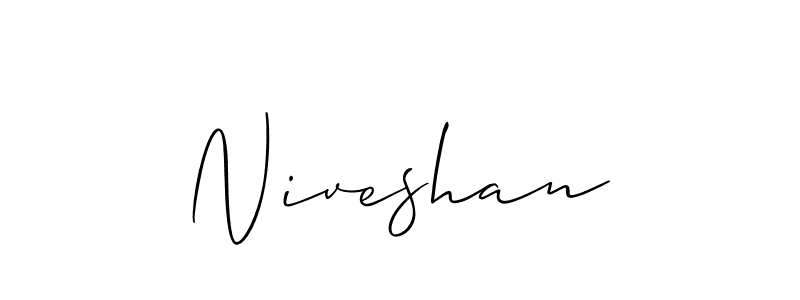 Niveshan stylish signature style. Best Handwritten Sign (Allison_Script) for my name. Handwritten Signature Collection Ideas for my name Niveshan. Niveshan signature style 2 images and pictures png