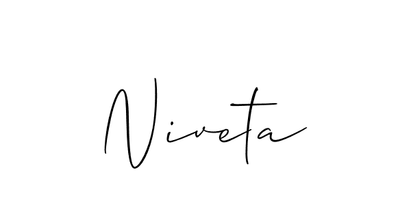 Niveta stylish signature style. Best Handwritten Sign (Allison_Script) for my name. Handwritten Signature Collection Ideas for my name Niveta. Niveta signature style 2 images and pictures png