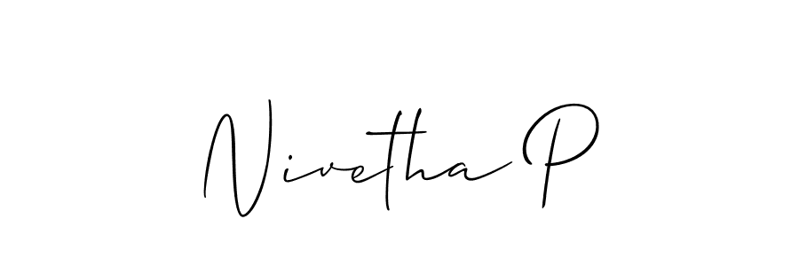 You can use this online signature creator to create a handwritten signature for the name Nivetha P. This is the best online autograph maker. Nivetha P signature style 2 images and pictures png