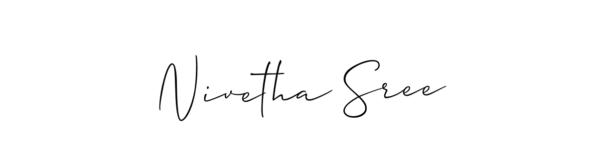 Best and Professional Signature Style for Nivetha Sree. Allison_Script Best Signature Style Collection. Nivetha Sree signature style 2 images and pictures png