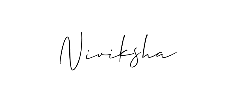 Niviksha stylish signature style. Best Handwritten Sign (Allison_Script) for my name. Handwritten Signature Collection Ideas for my name Niviksha. Niviksha signature style 2 images and pictures png