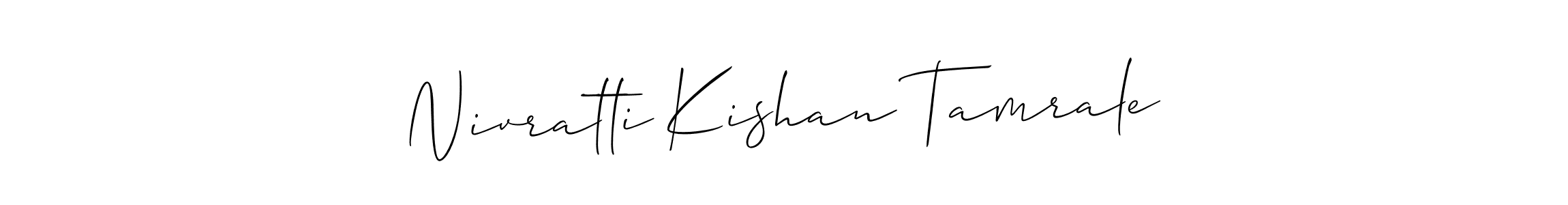 Also we have Nivratti Kishan Tamrale name is the best signature style. Create professional handwritten signature collection using Allison_Script autograph style. Nivratti Kishan Tamrale signature style 2 images and pictures png
