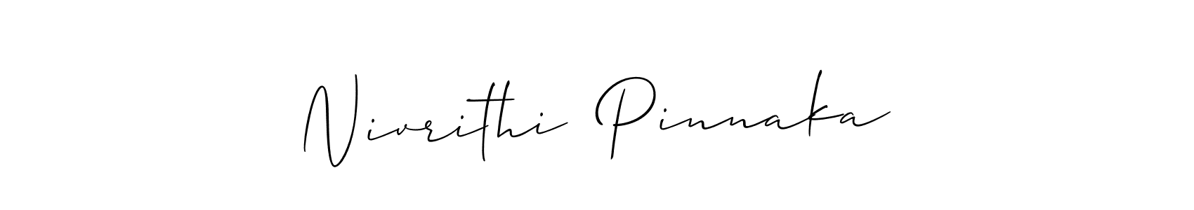 Make a beautiful signature design for name Nivrithi  Pinnaka. Use this online signature maker to create a handwritten signature for free. Nivrithi  Pinnaka signature style 2 images and pictures png