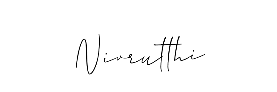 Nivrutthi stylish signature style. Best Handwritten Sign (Allison_Script) for my name. Handwritten Signature Collection Ideas for my name Nivrutthi. Nivrutthi signature style 2 images and pictures png