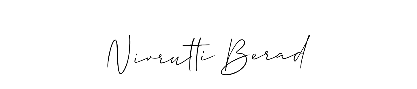 Also You can easily find your signature by using the search form. We will create Nivrutti Berad name handwritten signature images for you free of cost using Allison_Script sign style. Nivrutti Berad signature style 2 images and pictures png