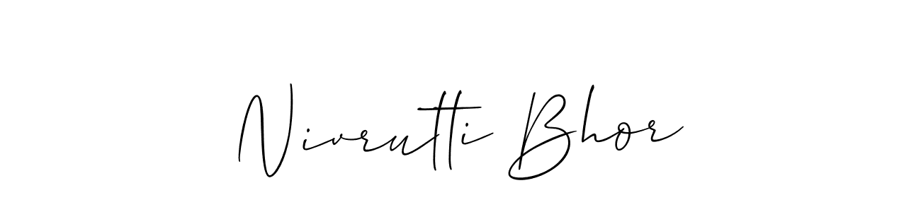 How to Draw Nivrutti Bhor signature style? Allison_Script is a latest design signature styles for name Nivrutti Bhor. Nivrutti Bhor signature style 2 images and pictures png