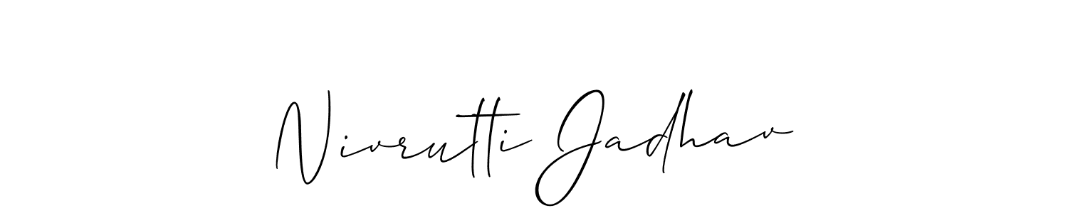 How to Draw Nivrutti Jadhav signature style? Allison_Script is a latest design signature styles for name Nivrutti Jadhav. Nivrutti Jadhav signature style 2 images and pictures png