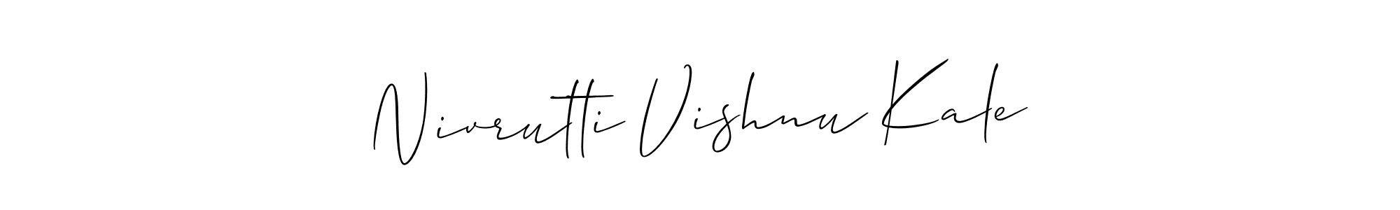 Create a beautiful signature design for name Nivrutti Vishnu Kale. With this signature (Allison_Script) fonts, you can make a handwritten signature for free. Nivrutti Vishnu Kale signature style 2 images and pictures png