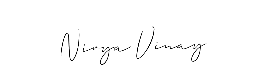 How to make Nivya Vinay signature? Allison_Script is a professional autograph style. Create handwritten signature for Nivya Vinay name. Nivya Vinay signature style 2 images and pictures png