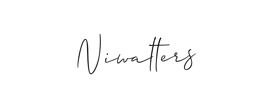 Best and Professional Signature Style for Niwalters. Allison_Script Best Signature Style Collection. Niwalters signature style 2 images and pictures png