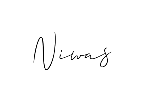 if you are searching for the best signature style for your name Niwas. so please give up your signature search. here we have designed multiple signature styles  using Allison_Script. Niwas signature style 2 images and pictures png