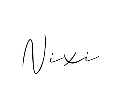 Make a beautiful signature design for name Nixi. Use this online signature maker to create a handwritten signature for free. Nixi signature style 2 images and pictures png