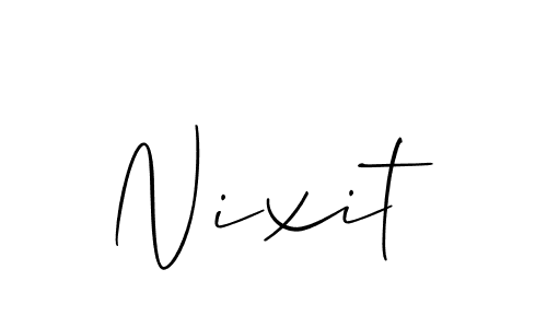 Best and Professional Signature Style for Nixit. Allison_Script Best Signature Style Collection. Nixit signature style 2 images and pictures png