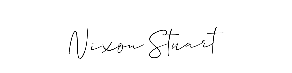 Also You can easily find your signature by using the search form. We will create Nixon Stuart name handwritten signature images for you free of cost using Allison_Script sign style. Nixon Stuart signature style 2 images and pictures png