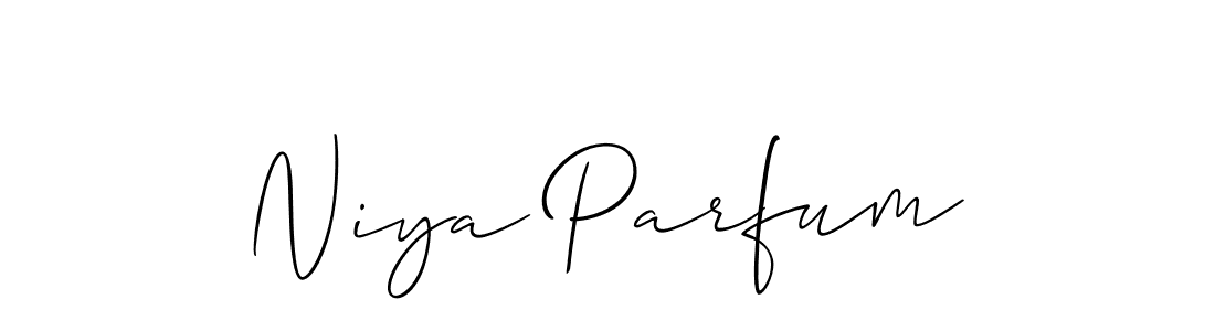 Check out images of Autograph of Niya Parfum name. Actor Niya Parfum Signature Style. Allison_Script is a professional sign style online. Niya Parfum signature style 2 images and pictures png