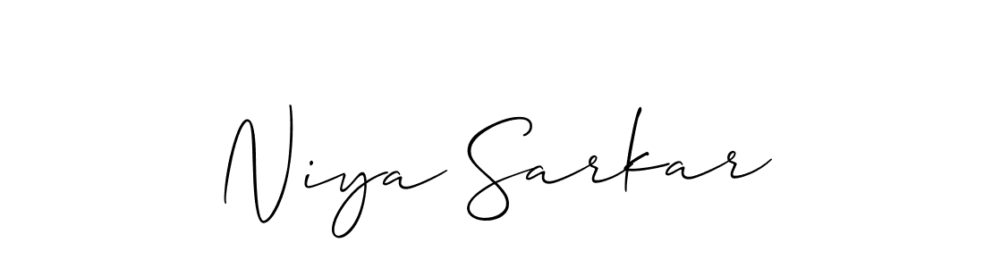Best and Professional Signature Style for Niya Sarkar. Allison_Script Best Signature Style Collection. Niya Sarkar signature style 2 images and pictures png