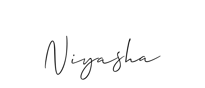 Make a short Niyasha signature style. Manage your documents anywhere anytime using Allison_Script. Create and add eSignatures, submit forms, share and send files easily. Niyasha signature style 2 images and pictures png