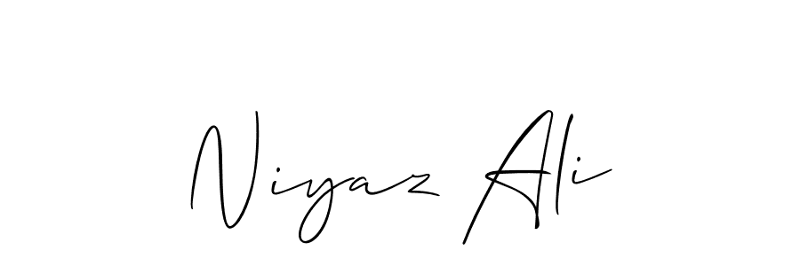 Niyaz Ali stylish signature style. Best Handwritten Sign (Allison_Script) for my name. Handwritten Signature Collection Ideas for my name Niyaz Ali. Niyaz Ali signature style 2 images and pictures png