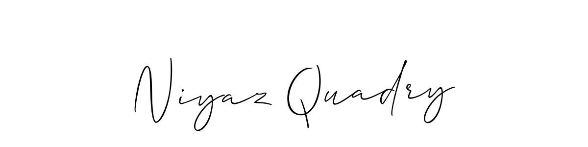 Create a beautiful signature design for name Niyaz Quadry. With this signature (Allison_Script) fonts, you can make a handwritten signature for free. Niyaz Quadry signature style 2 images and pictures png