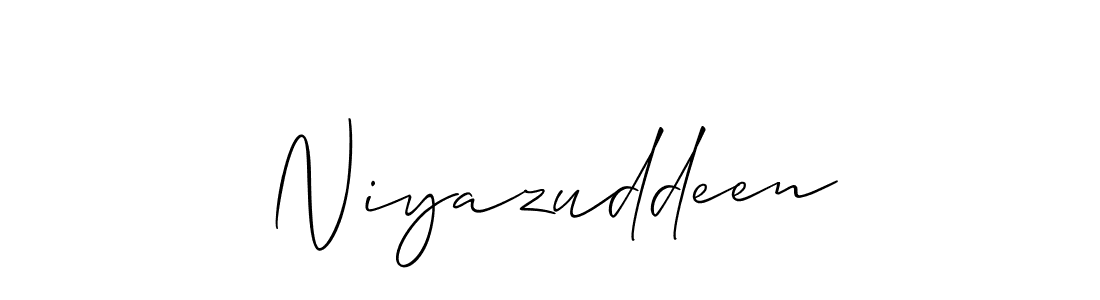 Similarly Allison_Script is the best handwritten signature design. Signature creator online .You can use it as an online autograph creator for name Niyazuddeen. Niyazuddeen signature style 2 images and pictures png